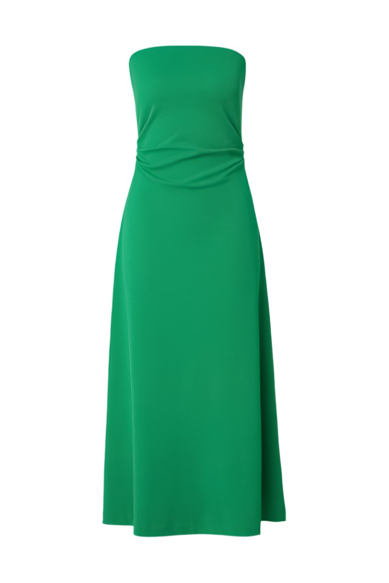 Vivienne All Day Ruched Jersey Dress Fern Green