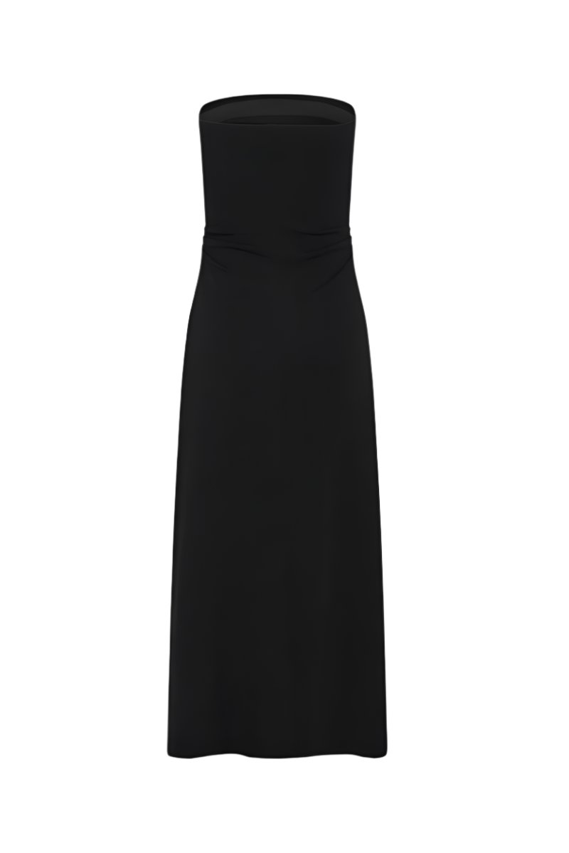 Vivienne All Day Ruched Jersey Dress Black
