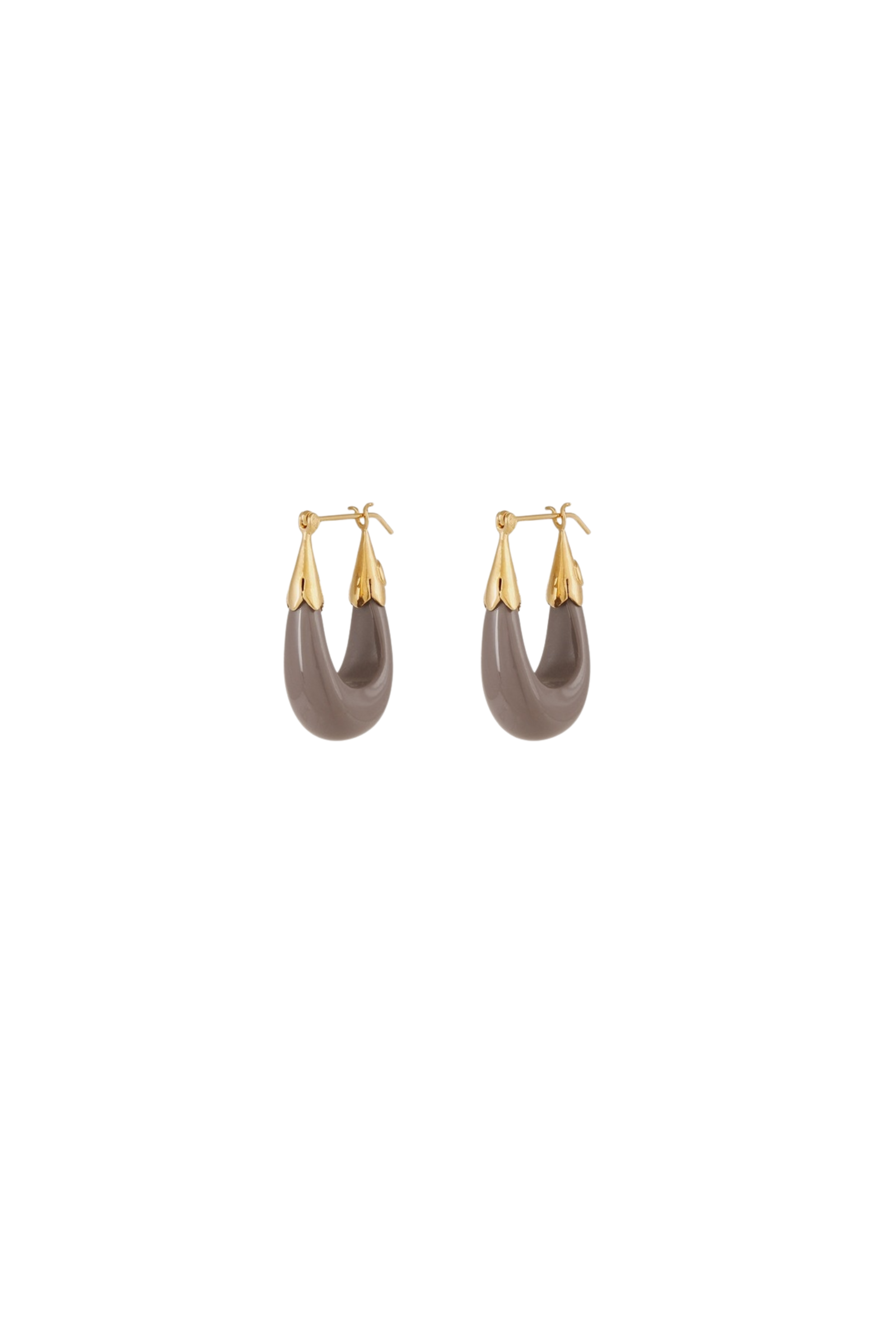 Ecume Hoop Earrings Grey