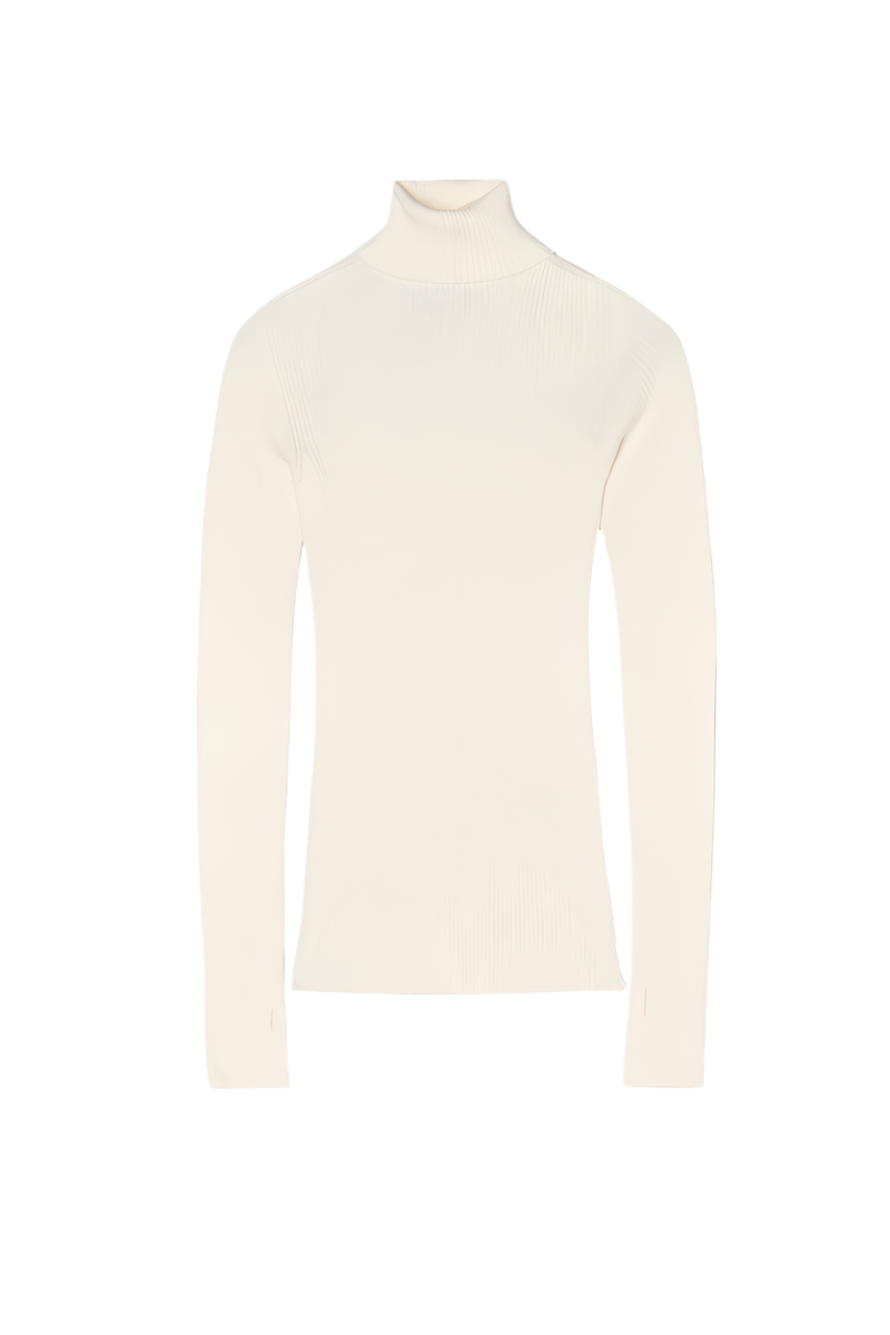 Loita Ribbed Turtle Neck Knitwear Panna