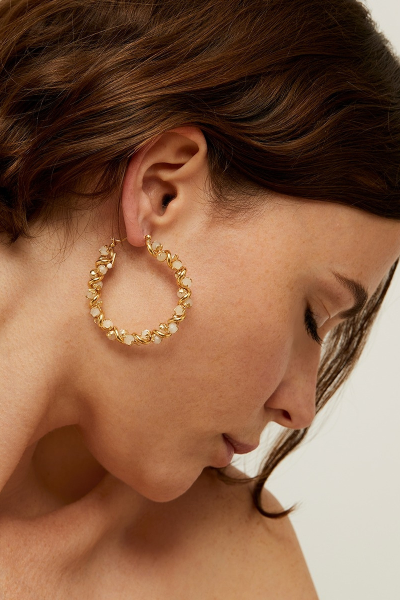 Eurydice Hoop Earrings Gold