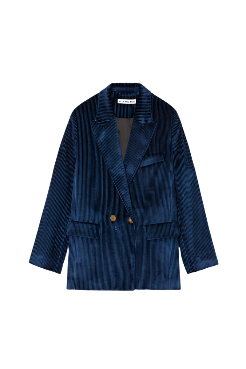 Monroe Double Breasted Corduroy Blazer