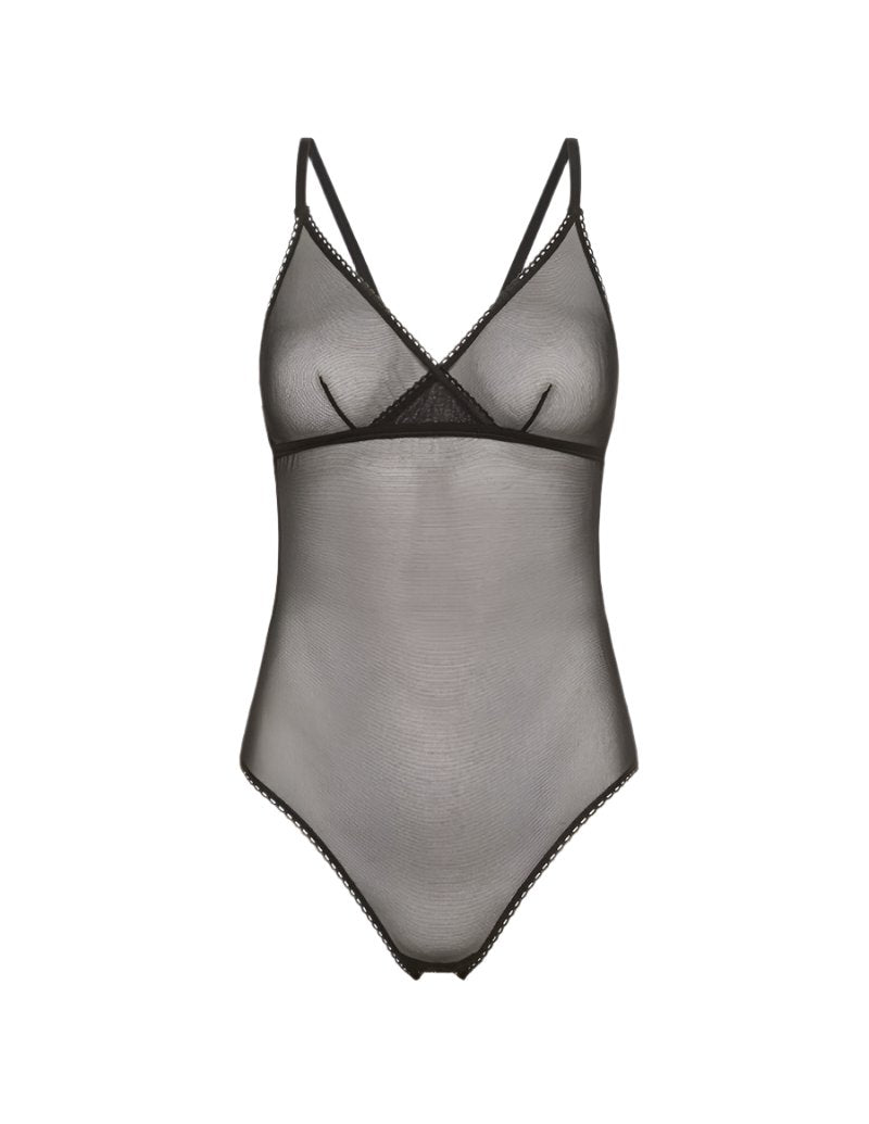 Tore Sheer Tulle Bodysuit