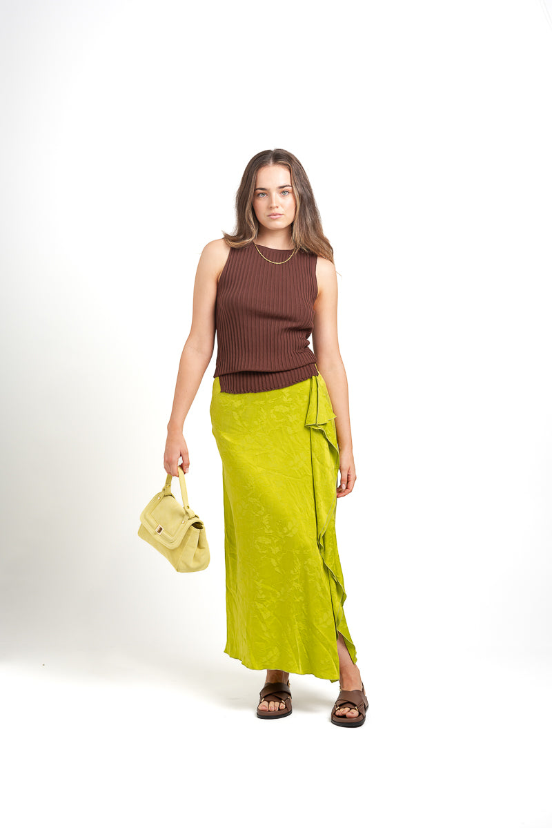 Georgina Jacqaurd Cupro Midi Skirt