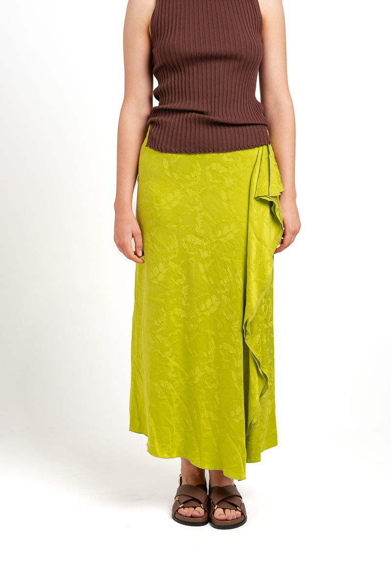Georgina Jacqaurd Cupro Midi Skirt