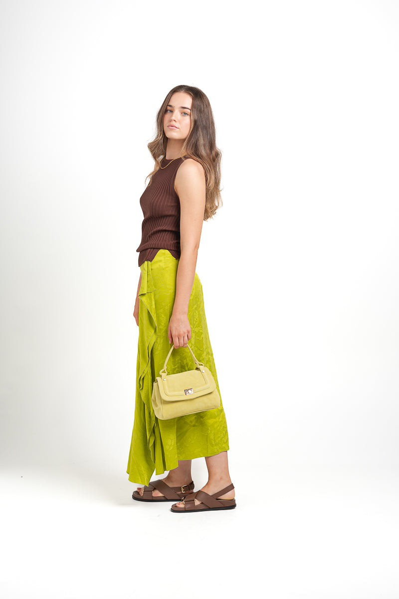 Georgina Jacqaurd Cupro Midi Skirt