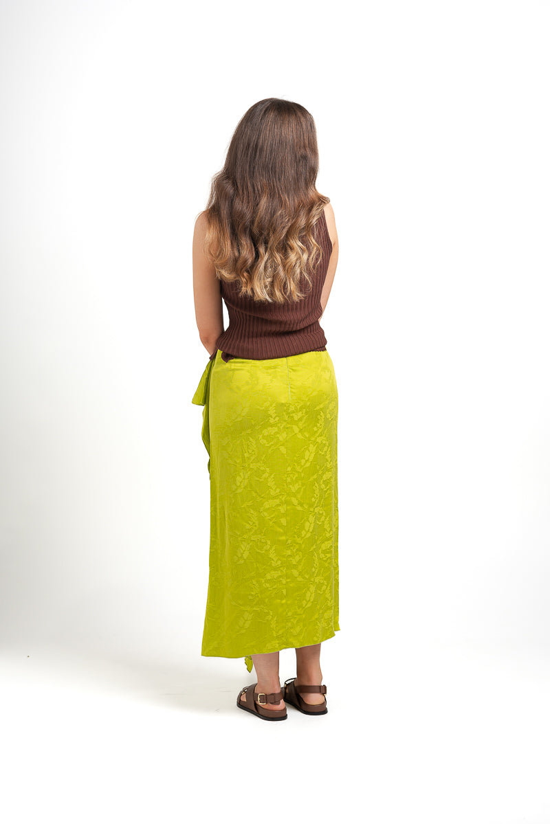 Georgina Jacqaurd Cupro Midi Skirt