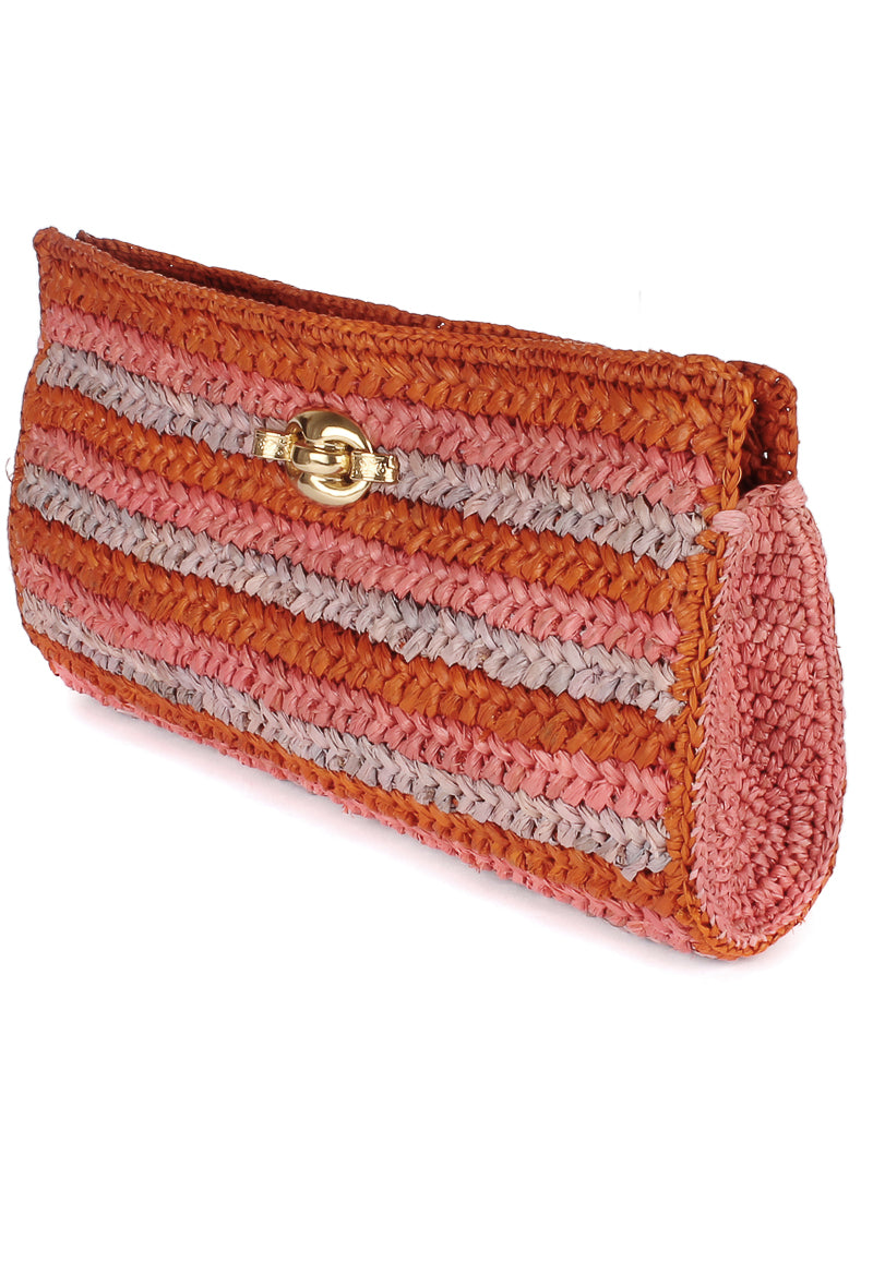 Uptown Clutch Raffia