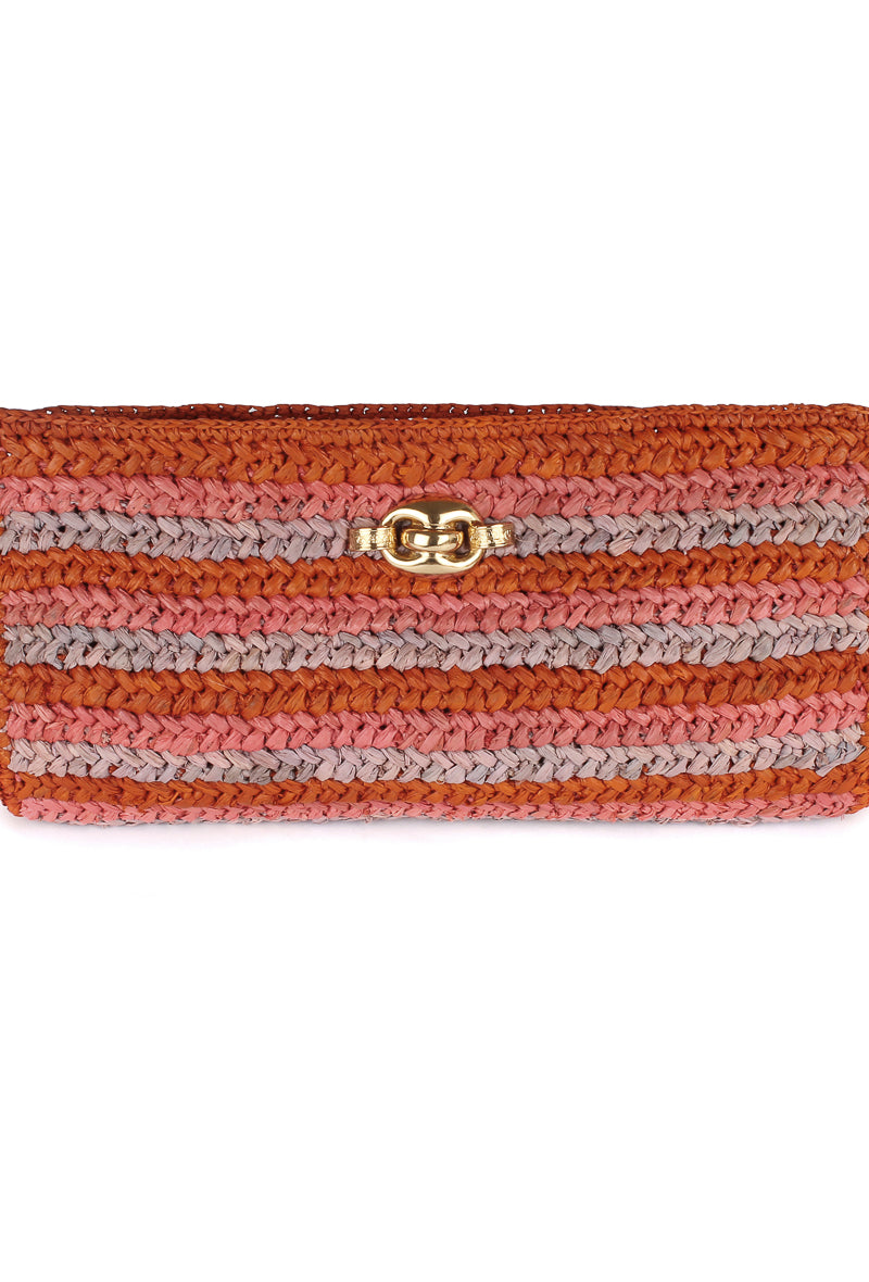Uptown Clutch Raffia