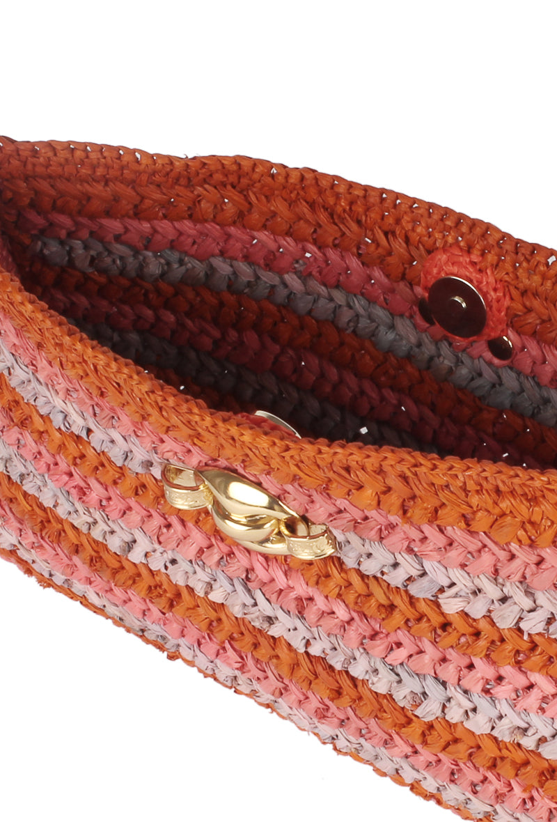 Uptown Clutch Raffia