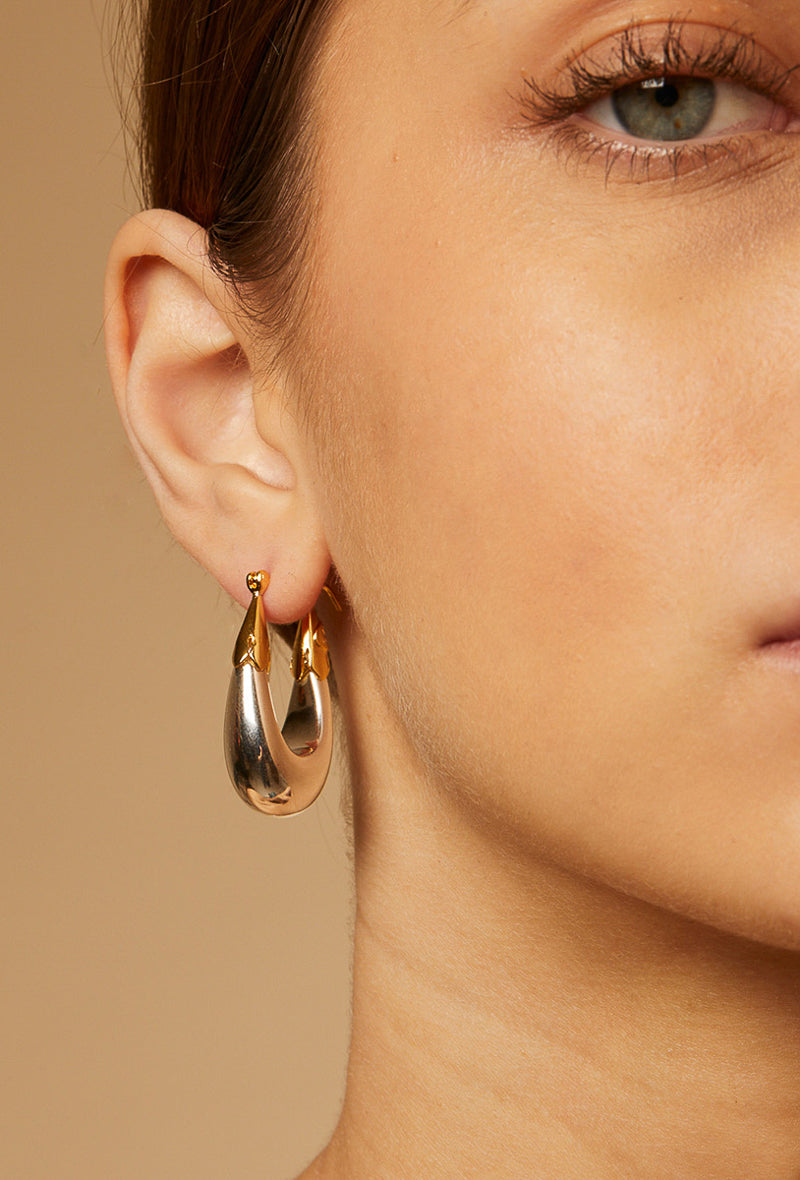 Ecume Hoop Earrings Mixed Metal