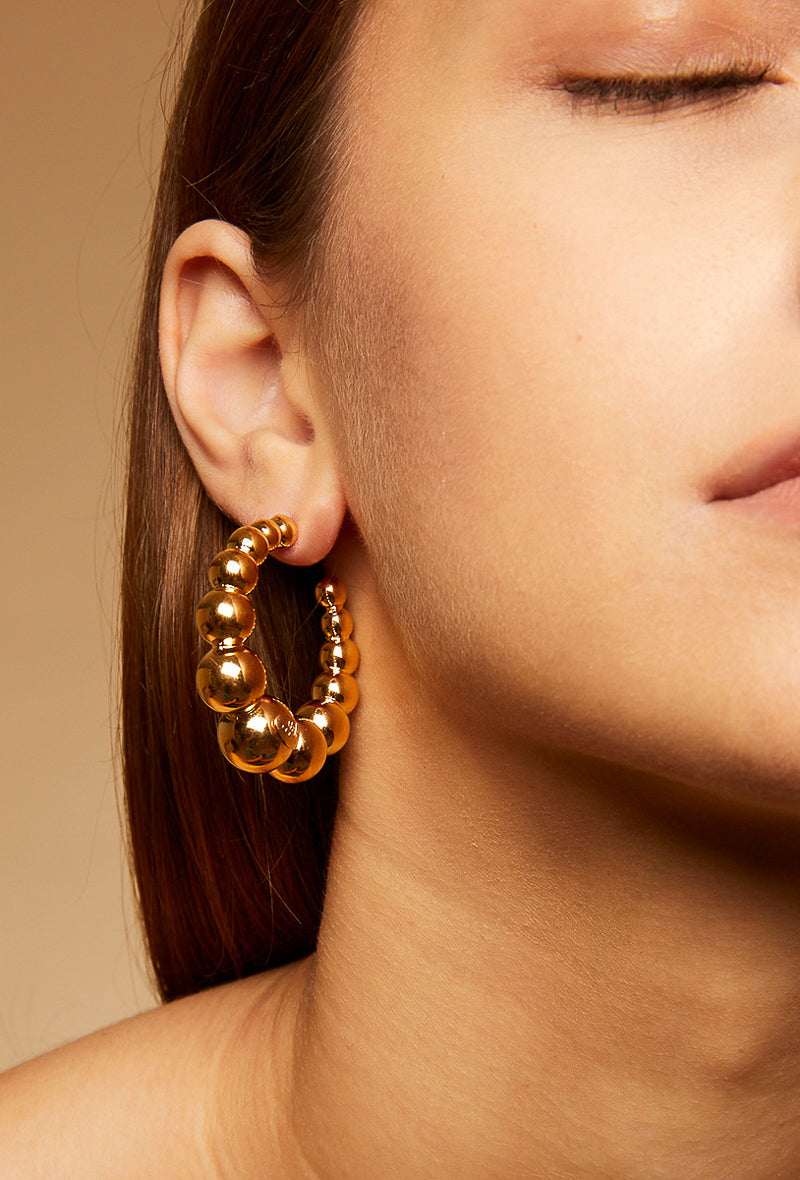 Andy Hoop Earrings Gold