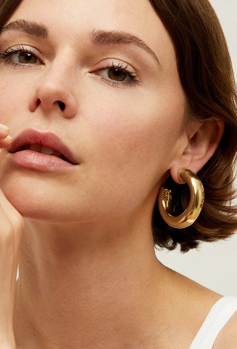 Turner Hoop Earrings Gold
