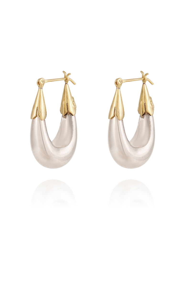 Ecume Hoop Earrings Mixed Metal