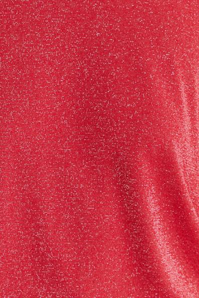 Iora Lurex Jersey Boxy T-Shirt Magenta