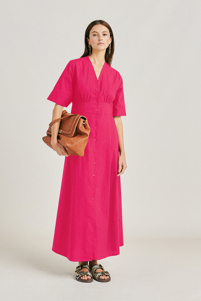 Martinella Cotton Poplin Shirt Dress