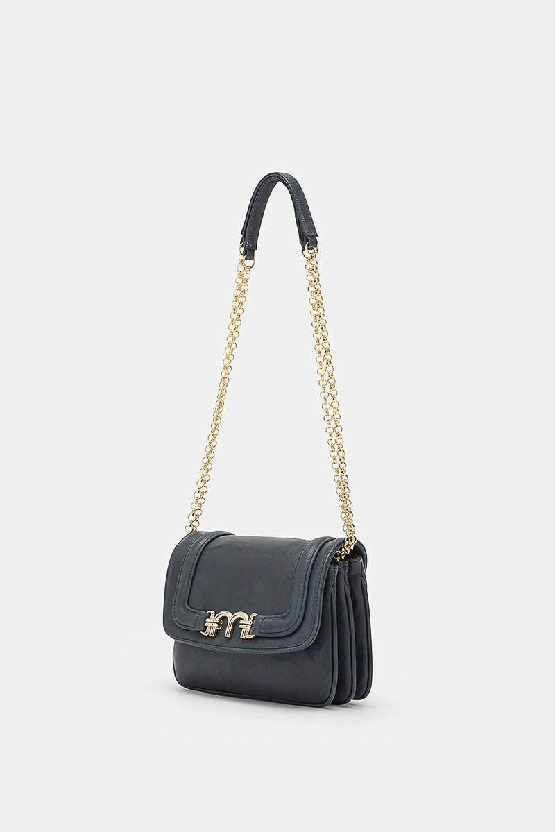 Mimi Flore Grained Leather Bag