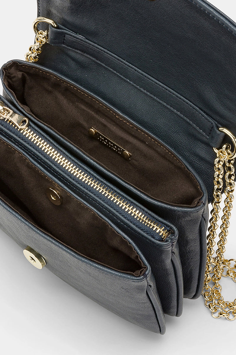 Mimi Flore Grained Leather Bag