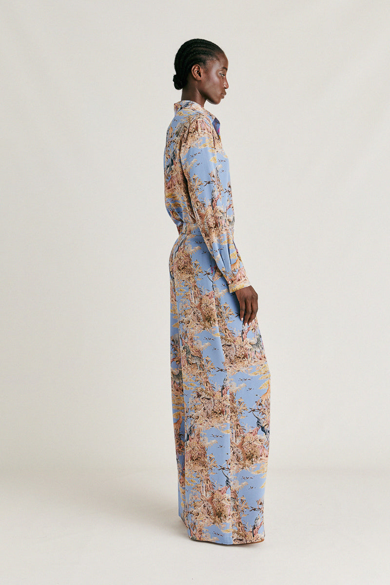 Patrice Crepe De Shine Silk Trousers