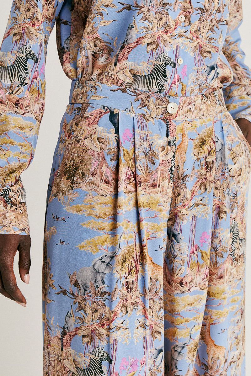 Patrice Crepe De Shine Silk Trousers