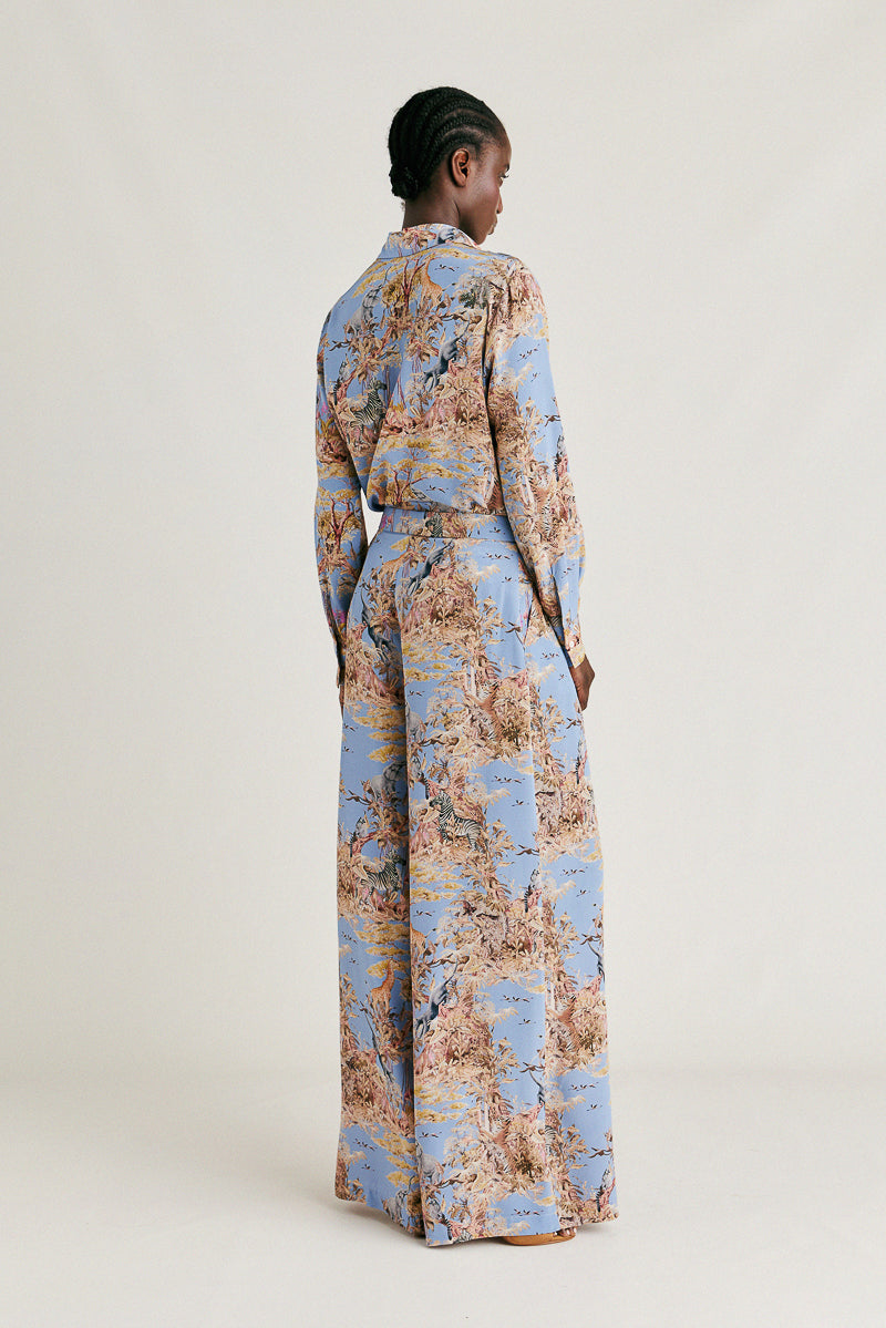 Patrice Crepe De Shine Silk Trousers