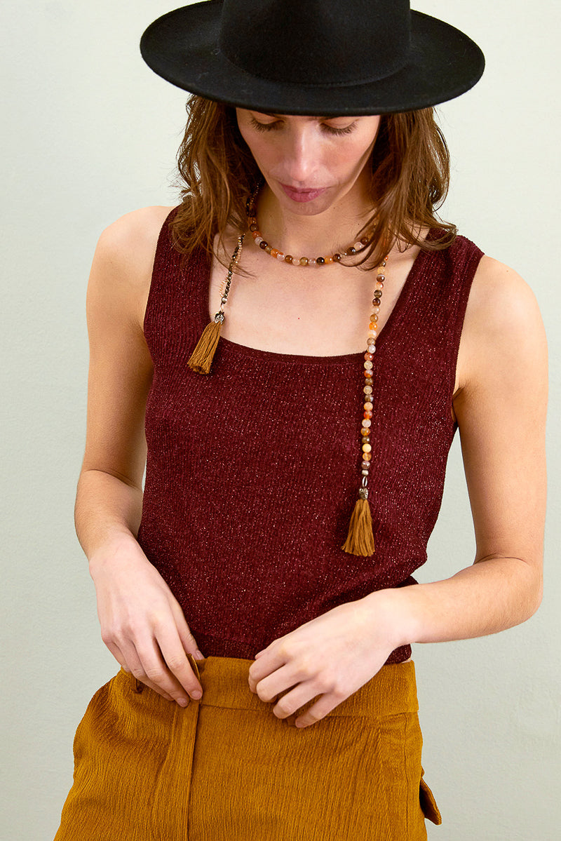 Ella Knitwear in Light Alpaca Lurex