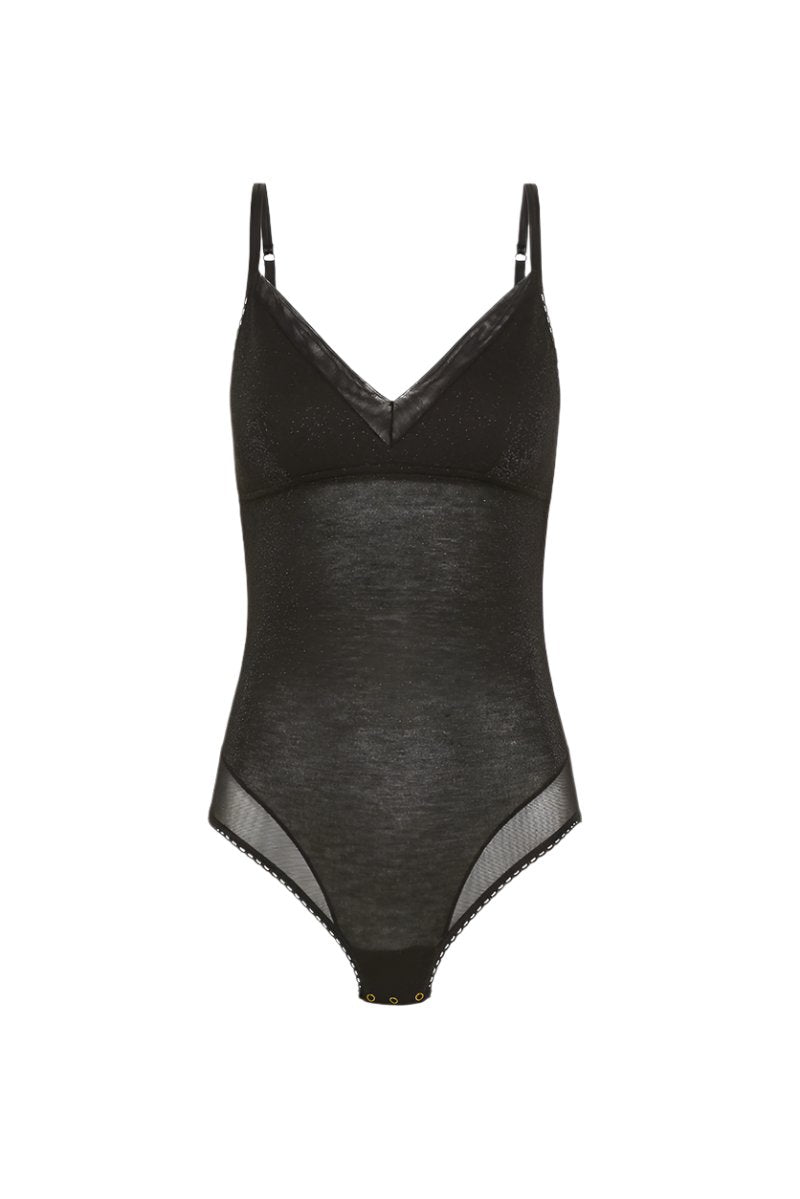 Mauger Bodysuit in Tulle & Lurex