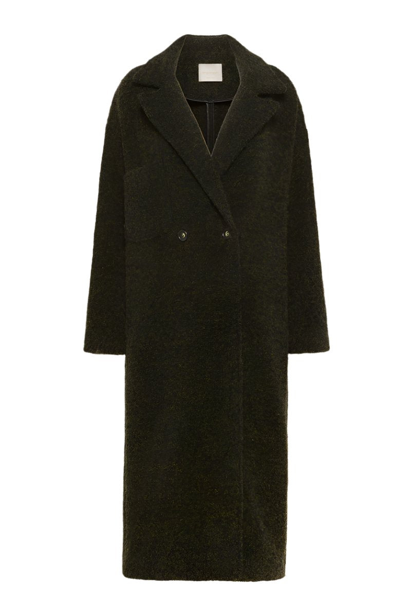 Fontainebleau Coat in Boucle Alpaca Wool