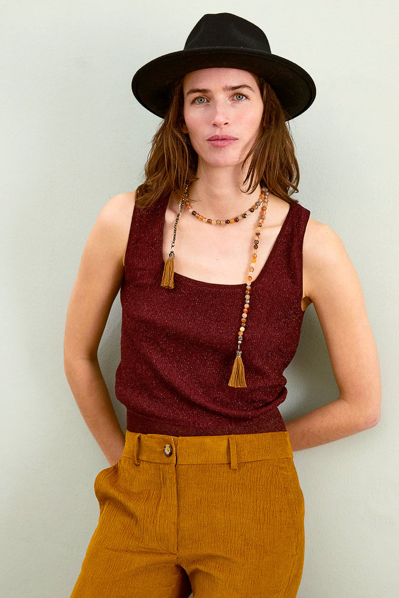 Ella Knitwear in Light Alpaca Lurex