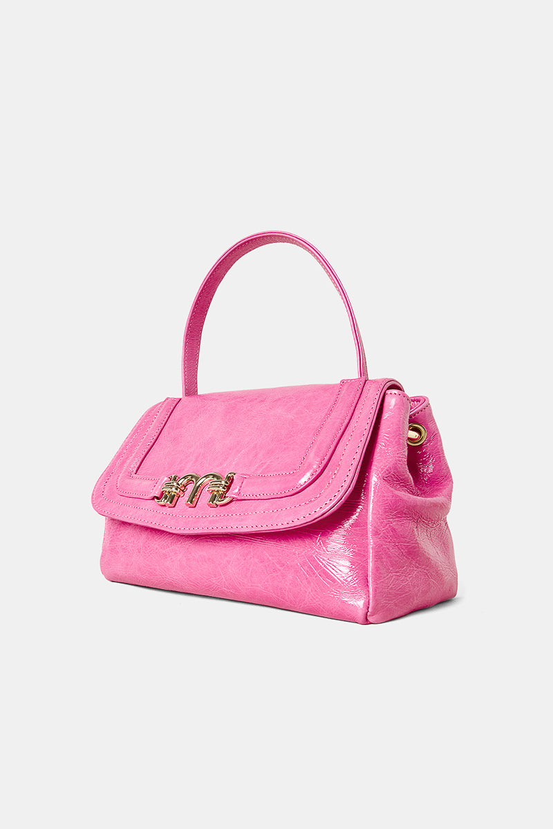 Petit Flore Bag in Naplak Leather in Fushcia