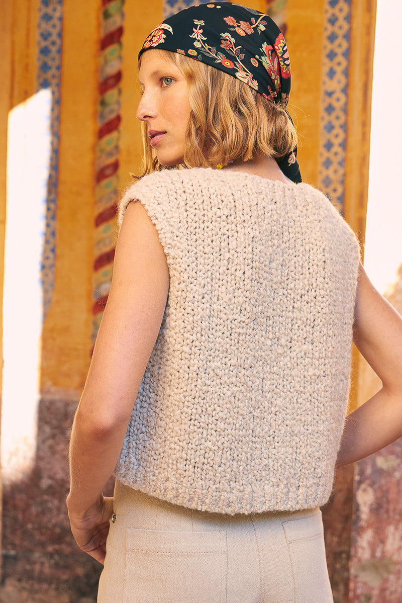 Ghislain Vest in Eco Friendly Boucle