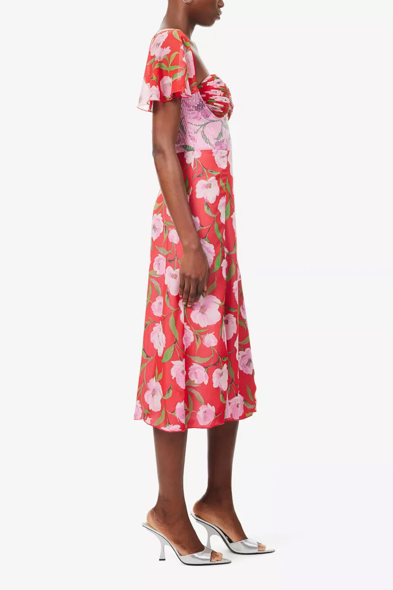 Printed Midi Dress