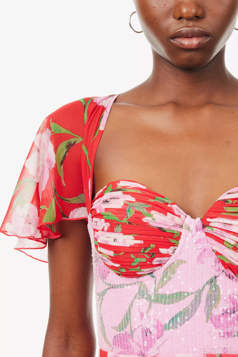 Printed Midi Dress