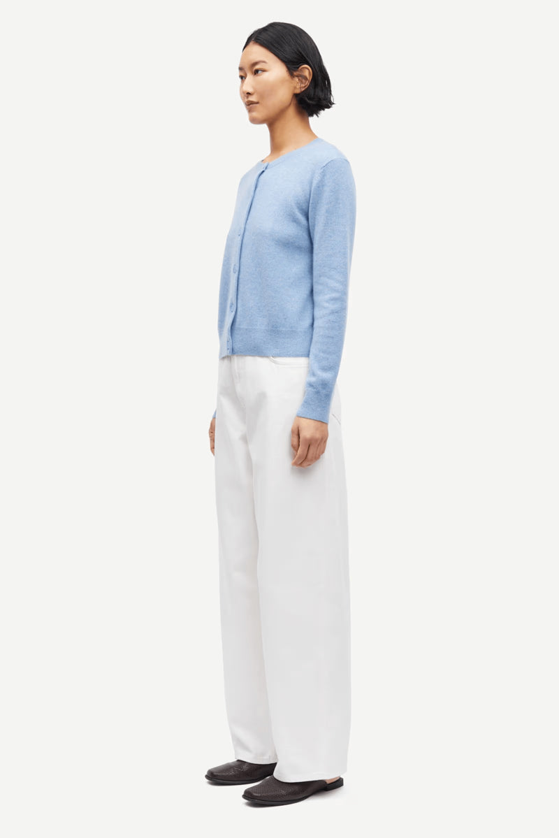 Saboston Cashmere Cardigan Blue Denim