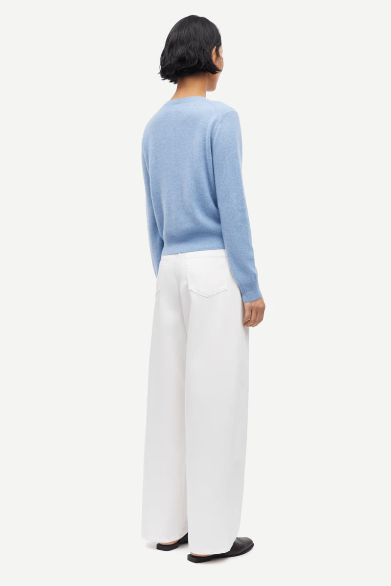 Saboston Cashmere Cardigan Blue Denim