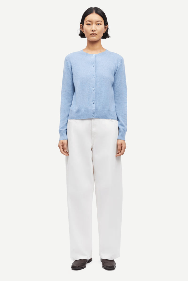 Saboston Cashmere Cardigan Blue Denim