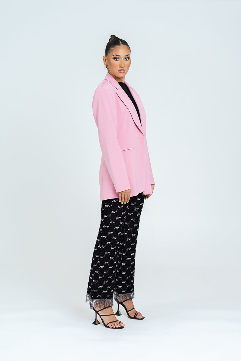 Jersey Boxy Fitted Blazer
