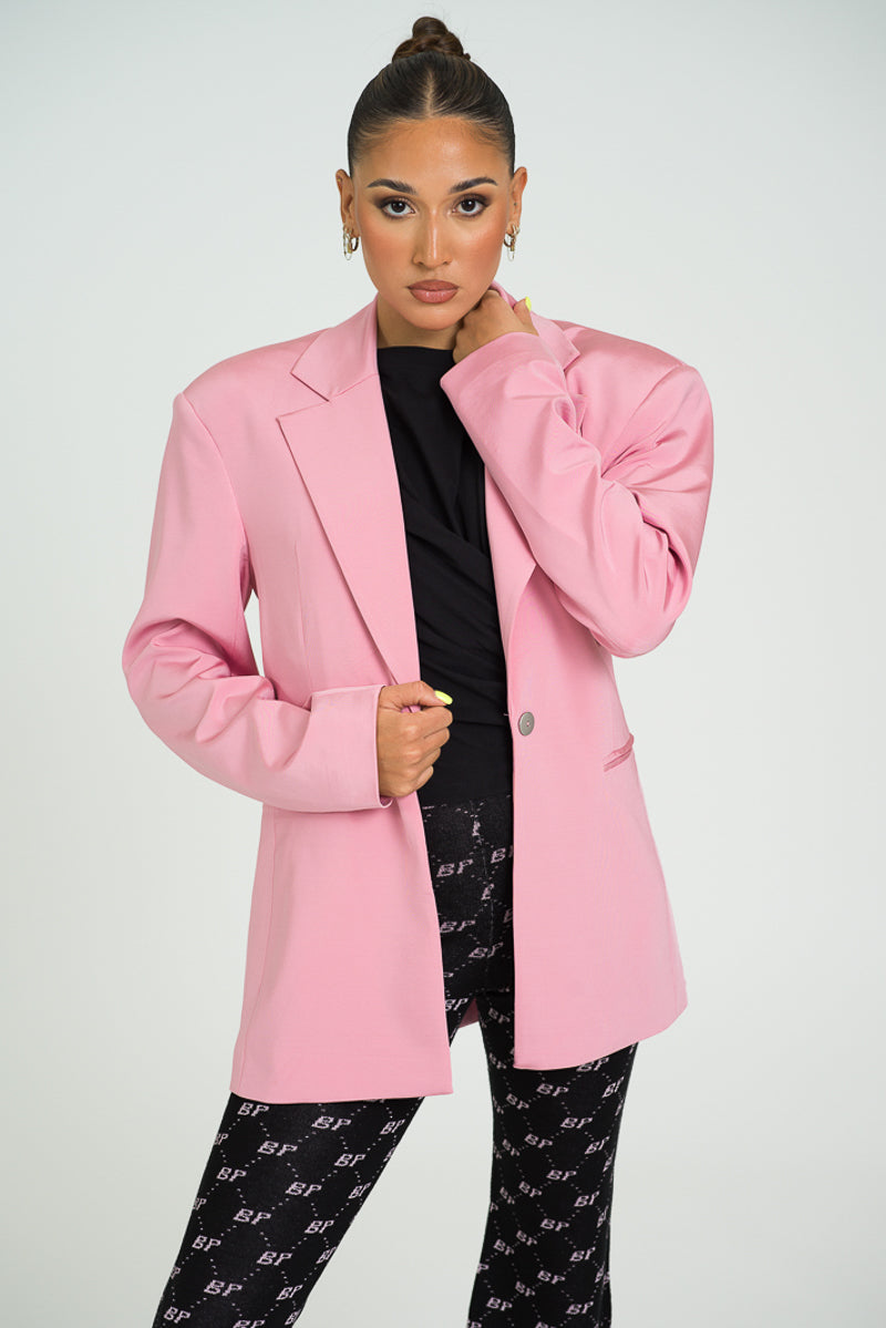 Jersey Boxy Fitted Blazer