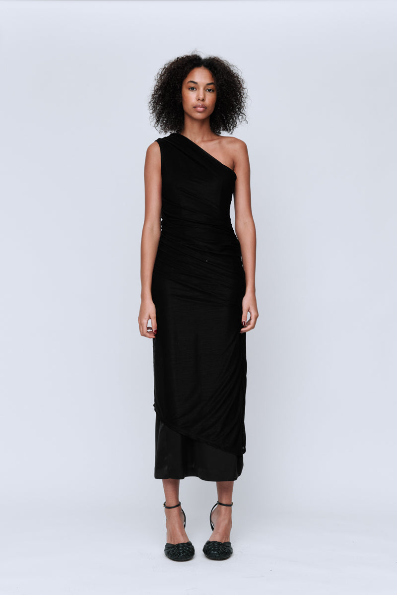Eva One Shoulder Maxi Dress