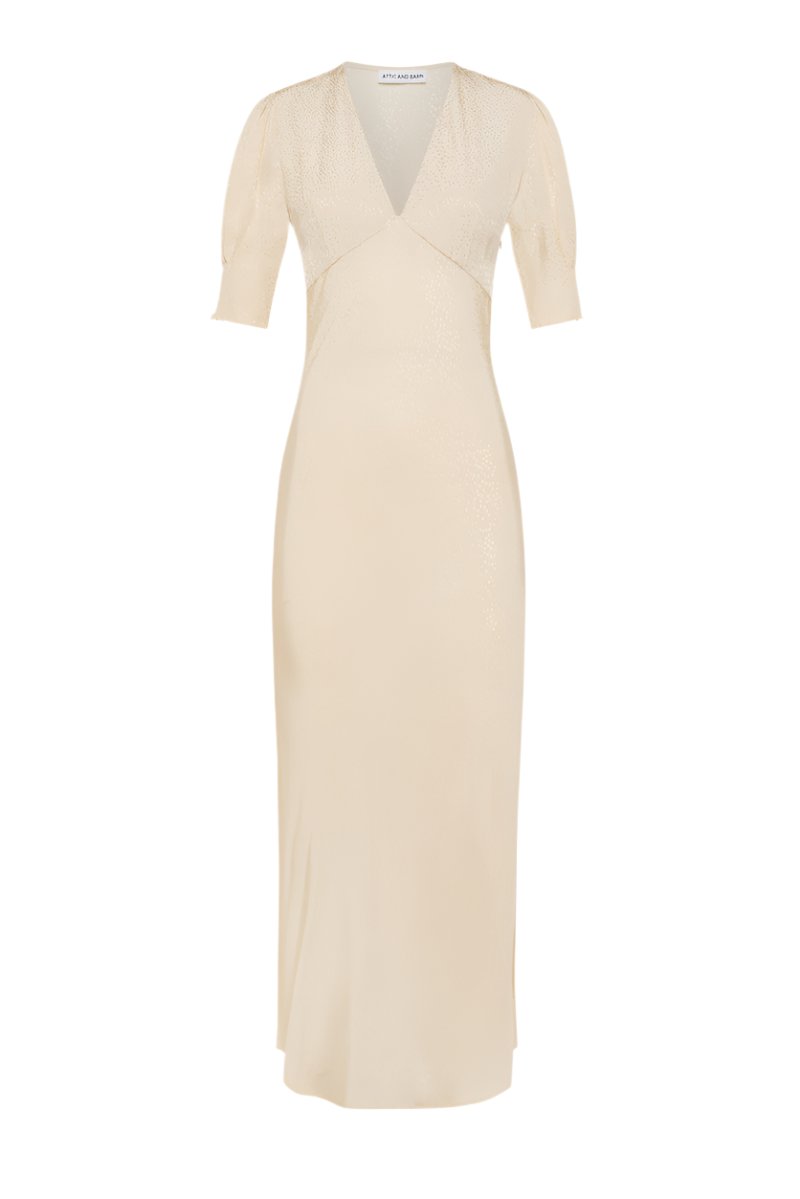 Anthurium Butter Midi Dress