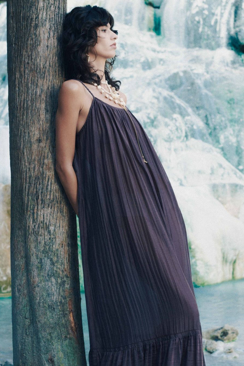 Ranuncolo Silk Cotton Maxi Dress