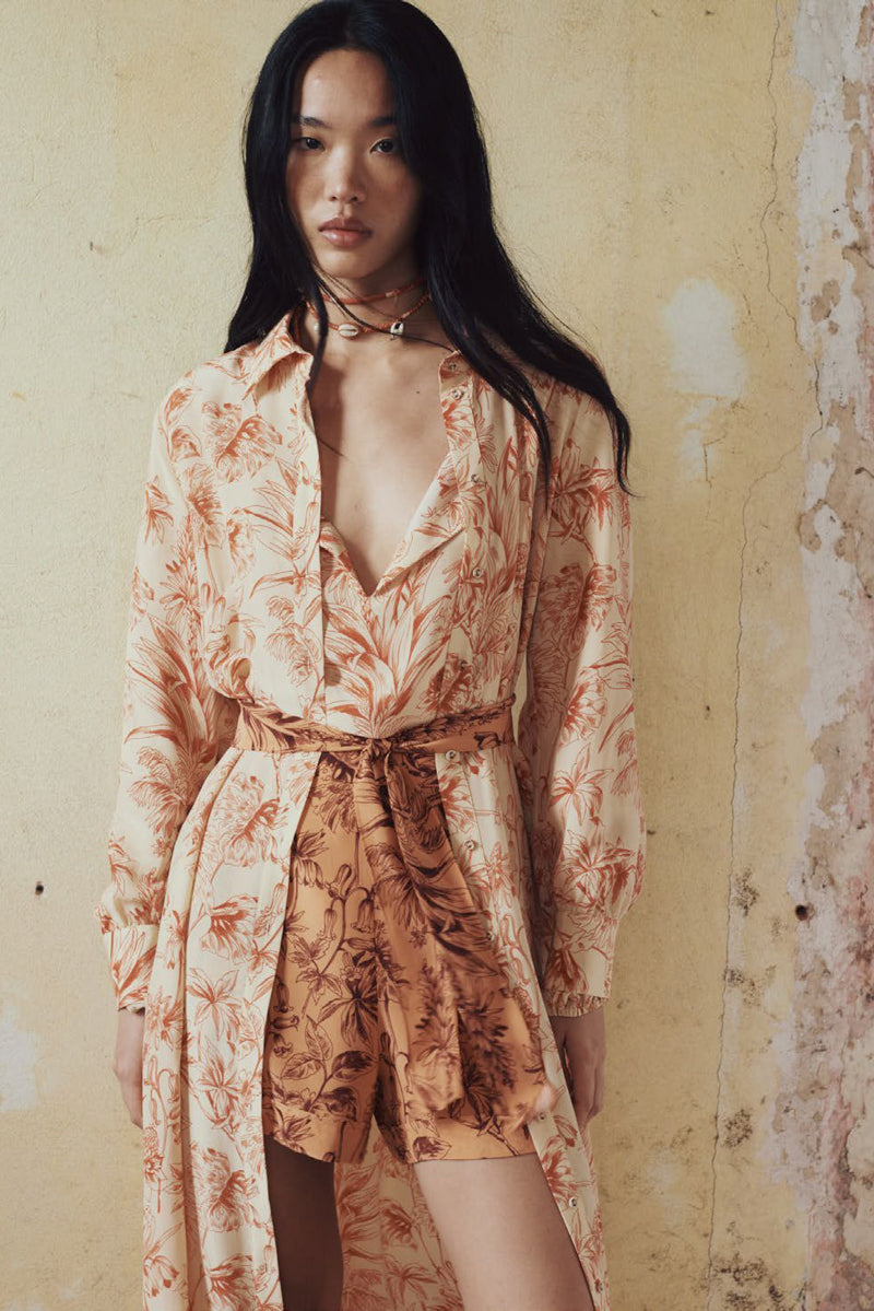 Bethany Silk Blend Midi Dress