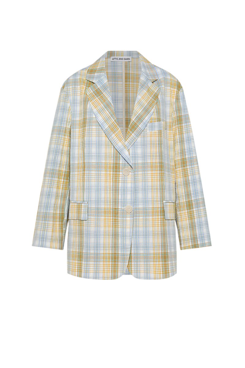 Achillea Check Cotton Jacket
