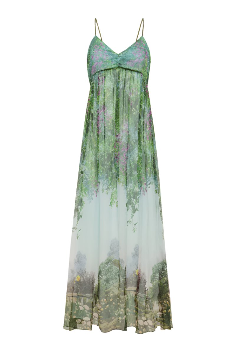 Deco' Silk Maxi Dress