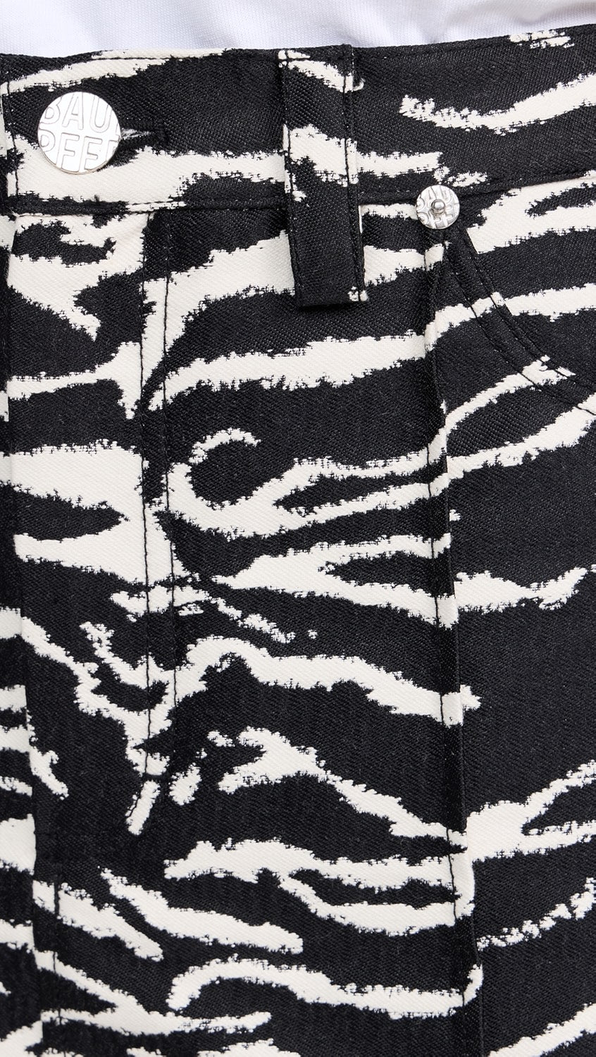 Silie Zebra Mini Skirt