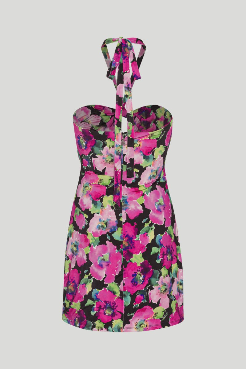 Satin Jersey Mini Dress