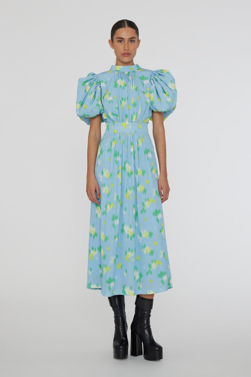 Jacquard Puffy Dress