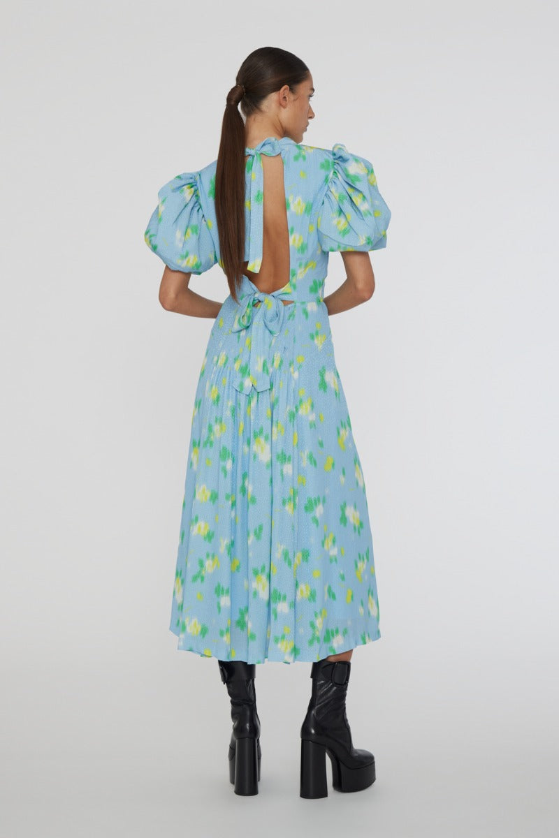 Jacquard Puffy Dress