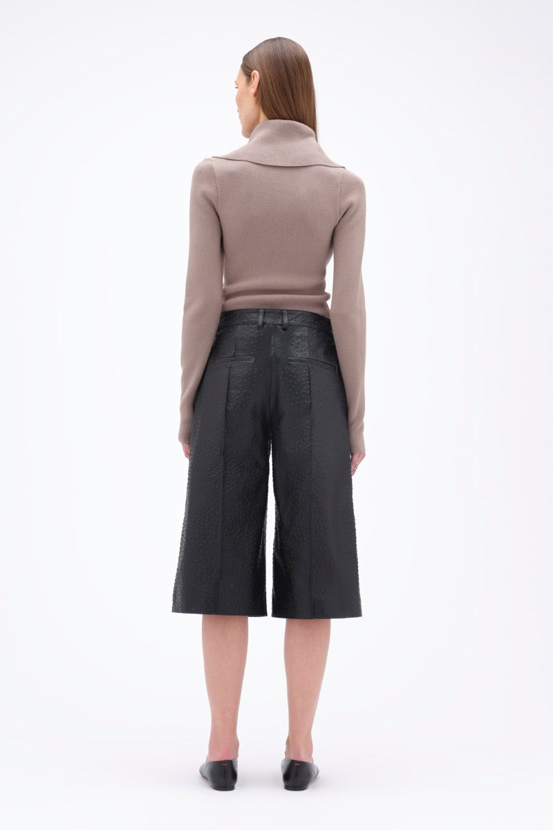 Zipped Collar Knit