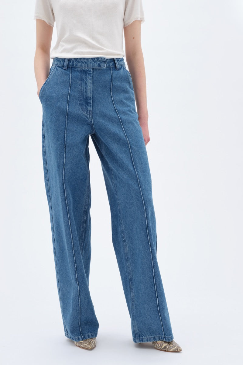 Tapered Cocoon Denim Pants